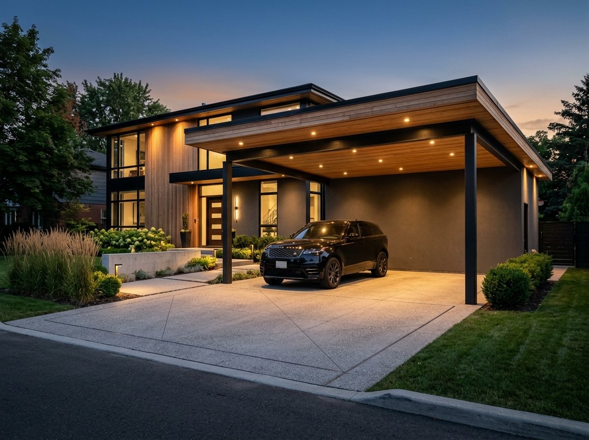 Modern Architectural Steel Carport